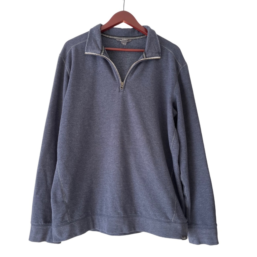 Eddie Bauer - Men's Quarter Zip Pullover - Large TALL